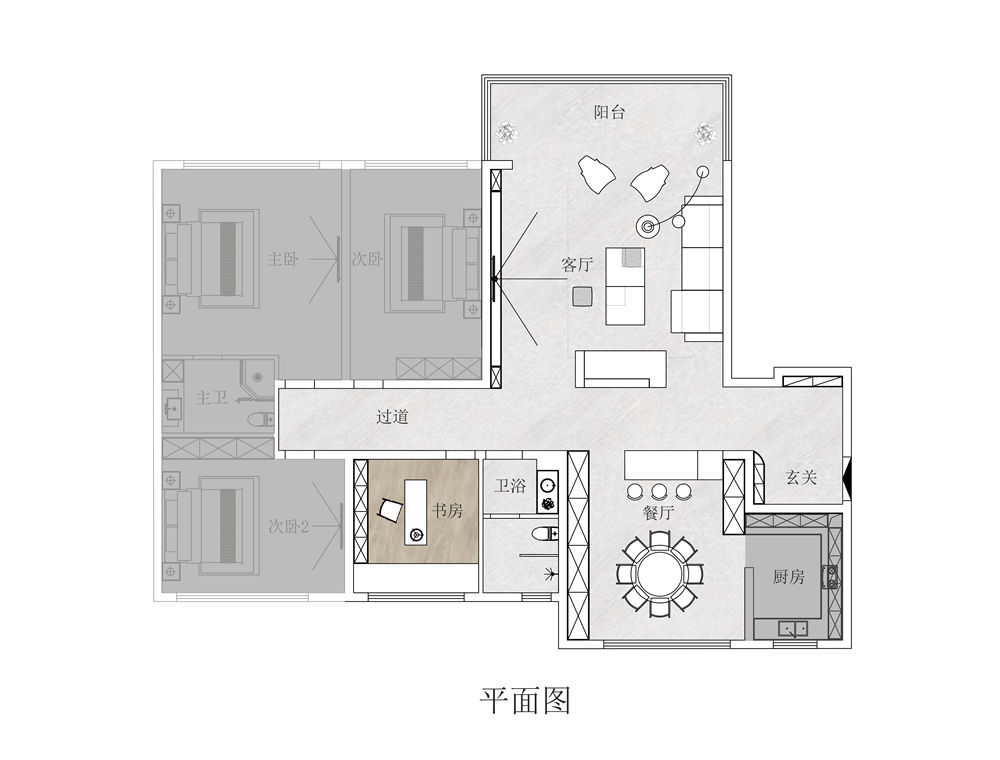 一期一绘丨188㎡江景大平层，于繁华都市，静享宅趣(图16)