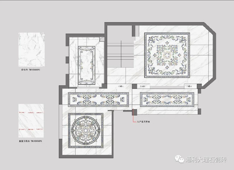 【通利家】通利大理石瓷砖连纹大板+拼花，企业家的选择！(图2)